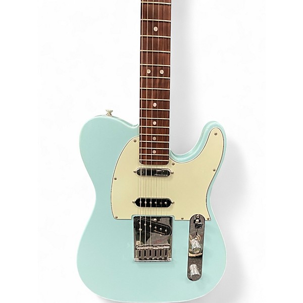 Used Fender Deluxe Nashville Telecaster Blue Solid Body Electric Guitar