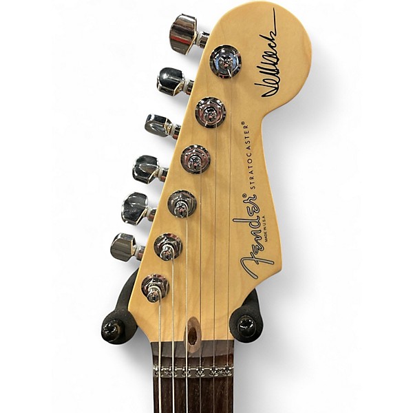 Used Fender Artist Series Jeff Beck Stratocaster Olympic White Solid Body Electric Guitar