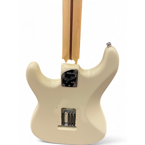 Used Fender Artist Series Jeff Beck Stratocaster Olympic White Solid Body Electric Guitar