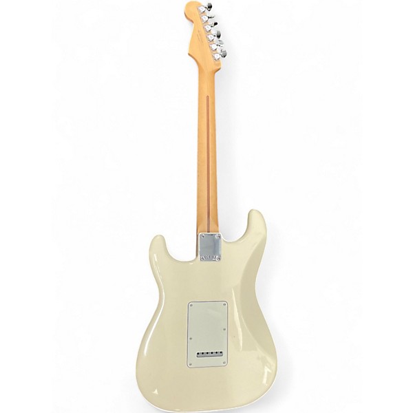 Used Fender Standard Stratocaster Olympic White Solid Body Electric Guitar