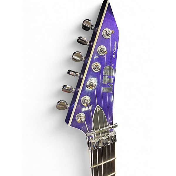 Used ESP LTD M-1 Custom 87' Dark Metallic Purple Solid Body Electric Guitar