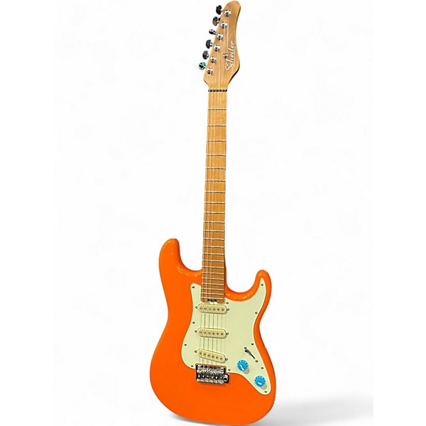 Used Schecter Guitar Research NICK JOHNSTON Traditional Orange Solid Body Electric Guitar