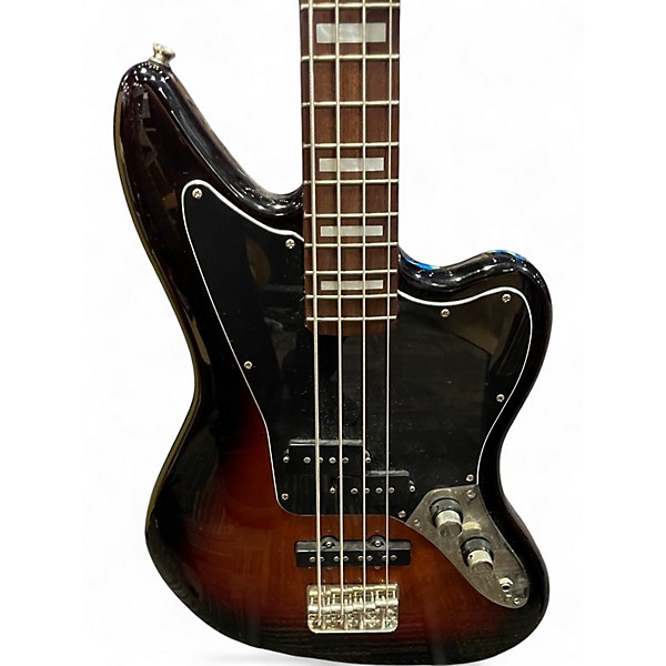 Used Squier JAGUAR BASS 2 Tone Sunburst Electric Bass Guitar