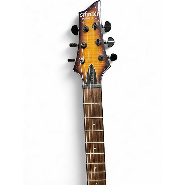 Used Schecter Guitar Research C6 ELITE Sunburst Solid Body Electric Guitar