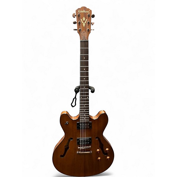 Used Washburn HB32DM Natural Hollow Body Electric Guitar