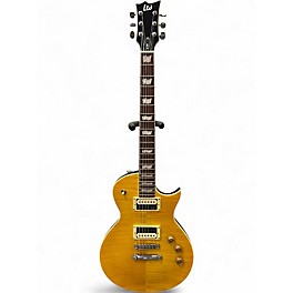 Used ESP LTD EC256FM Honey Amber Solid Body Electric Guitar
