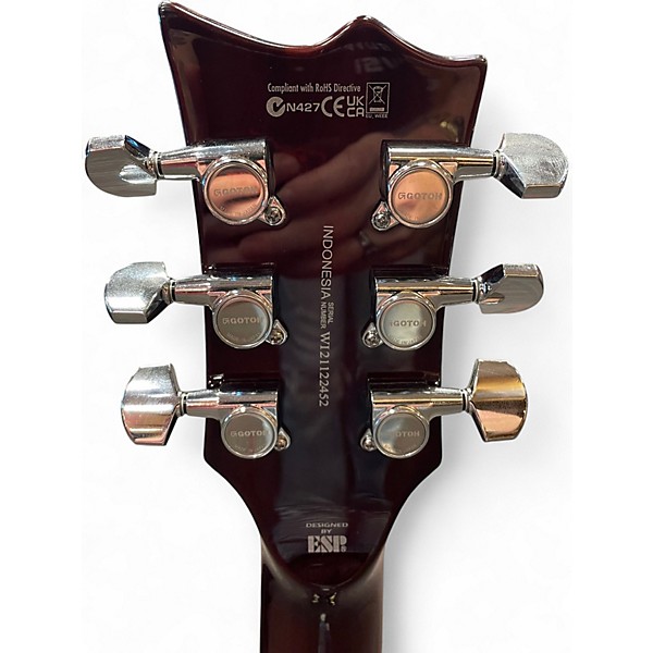 Used ESP LTD EC256FM Honey Amber Solid Body Electric Guitar