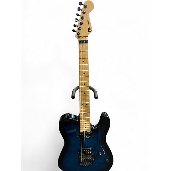 Used Charvel SAN DIMAS STYLE 2 Trans Blue Burst Solid Body Electric Guitar