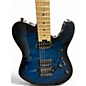 Used Charvel SAN DIMAS STYLE 2 Trans Blue Burst Solid Body Electric Guitar