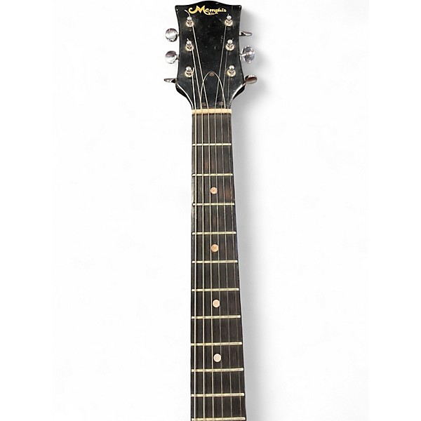 Used Memphis Les Paul Style Japan Black Solid Body Electric Guitar