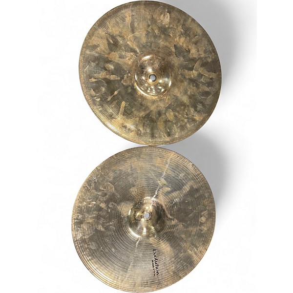 Used SABIAN 14in SIGNATURE DAVE WECKL EVOLUTION HI HAT PAIR Cymbal