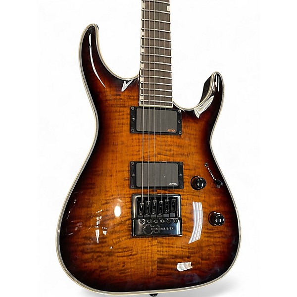 Used ESP LTD MH1000ET Brown Sunburst Solid Body Electric Guitar