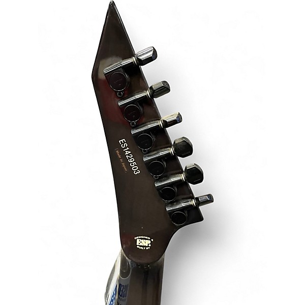 Used ESP E-II Horizon 3 See Through Black Solid Body Electric Guitar