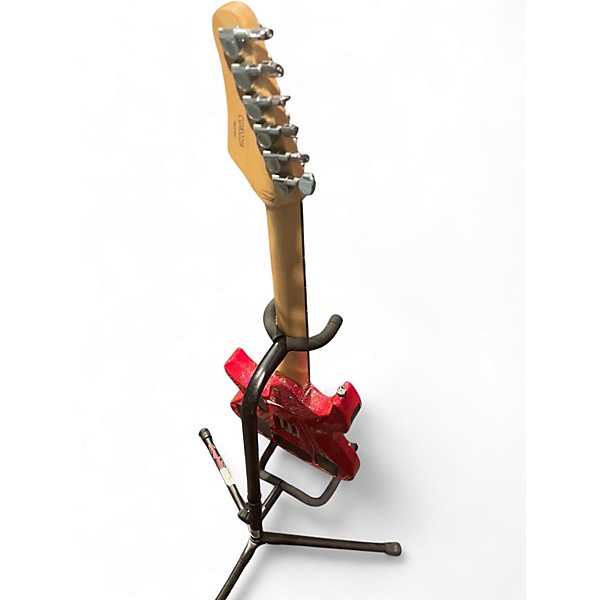 Used C&g THUNDER Red Solid Body Electric Guitar