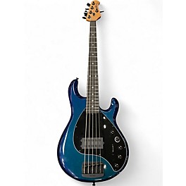 Used Ernie Ball Music Man DarkRay 5 Sapphire Iris Electric Bass Guitar