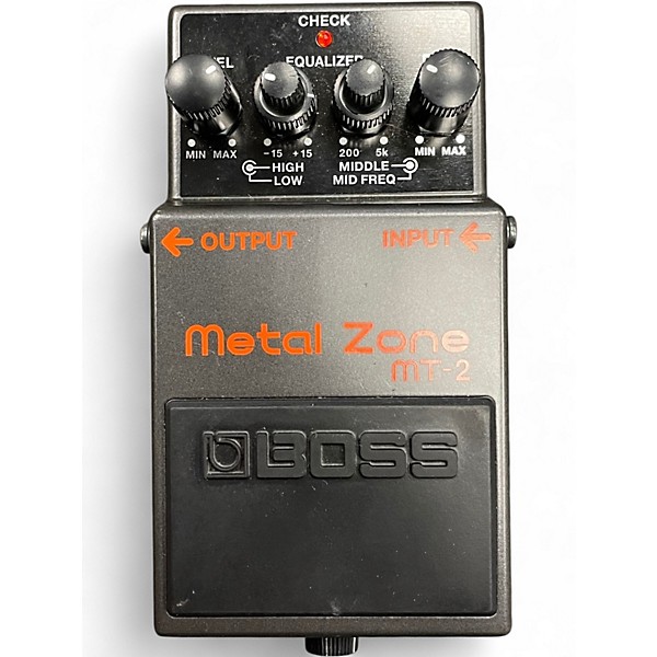 Used BOSS MT2 Metal Zone Distortion Effect Pedal