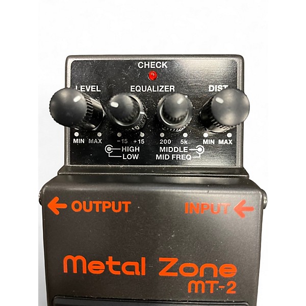 Used BOSS MT2 Metal Zone Distortion Effect Pedal