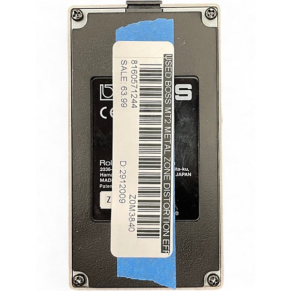 Used BOSS MT2 Metal Zone Distortion Effect Pedal