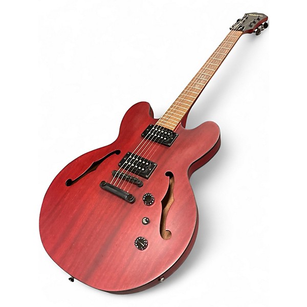 Used Epiphone Dot Studio Worn Cherry Hollow Body Electric Guitar