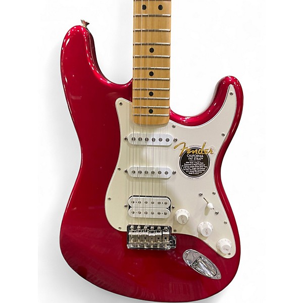 Used 1997 Fender American Standard Stratocaster Candy Apple Red Solid Body Electric Guitar