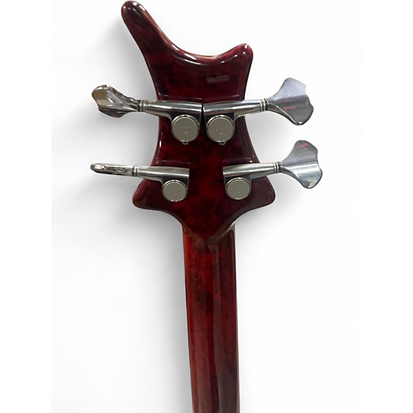 Used Ritter Custom Roya 4 Red Marble Electric Bass Guitar