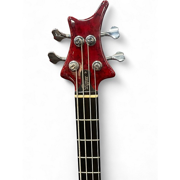Used Ritter Custom Roya 4 Red Marble Electric Bass Guitar