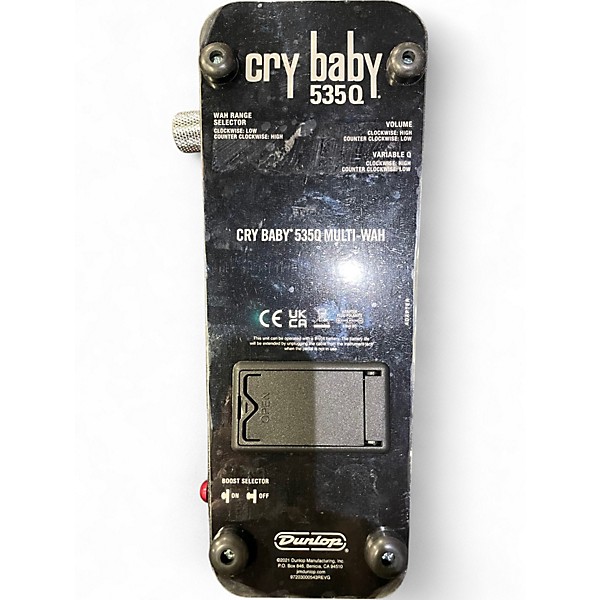 Used Dunlop 535Q Cry Baby Multi-Wah Effect Pedal
