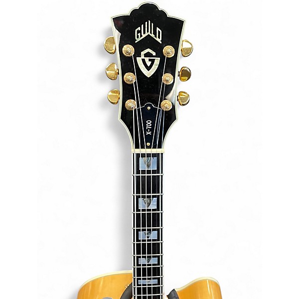 Vintage 1996 Guild X700 natural Hollow Body Electric Guitar