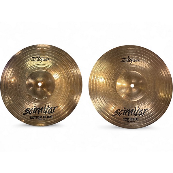 Used Zildjian 14in Scimitar Hi Hat Pair Cymbal