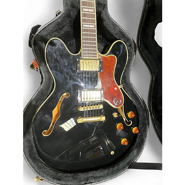 Used Epiphone Sheraton II Black Hollow Body Electric Guitar