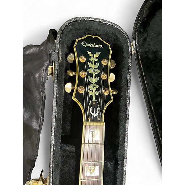 Used Epiphone Sheraton II Black Hollow Body Electric Guitar