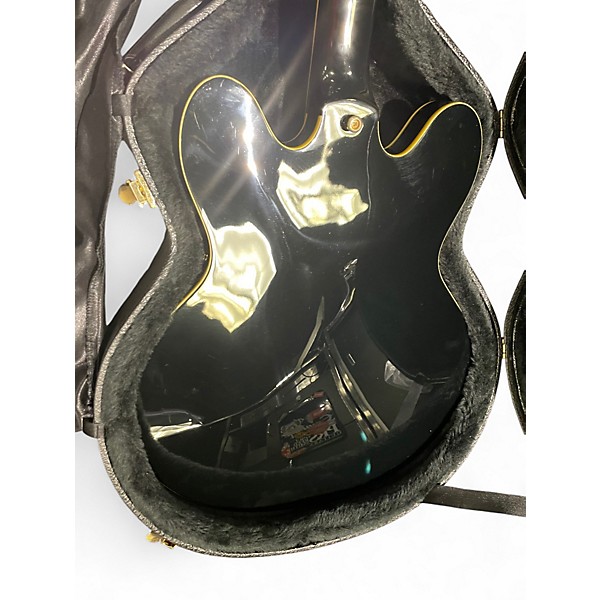 Used Epiphone Sheraton II Black Hollow Body Electric Guitar