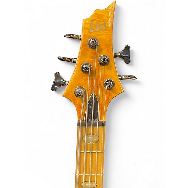 Used ESP LTD RB1005 5 String Spalted Maple Electric Bass Guitar