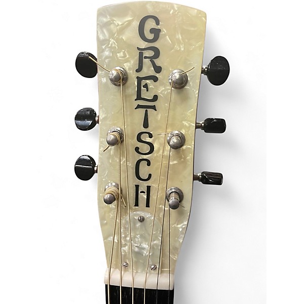 Used Gretsch Guitars G9201 Honeydipper Metal Round Neck Green Resonator Guitar