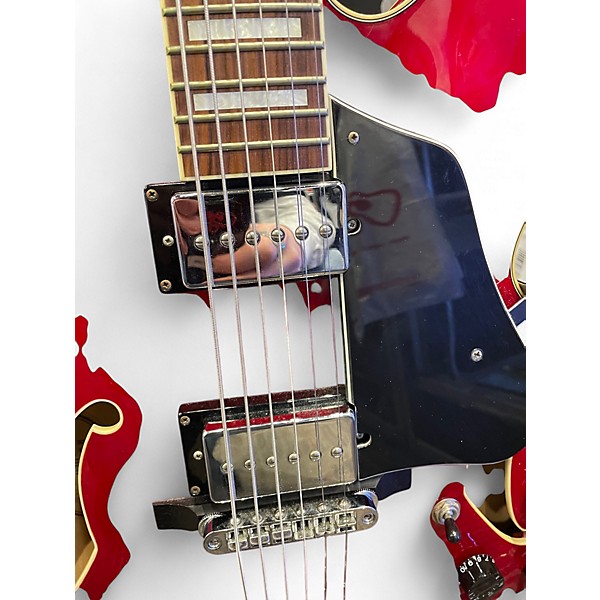 Used Ibanez AFS75T Artcore Red Hollow Body Electric Guitar