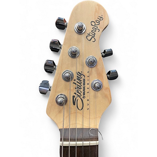 Used Sterling by Music Man Sub Series Stingray Daphne Blue Solid Body Electric Guitar