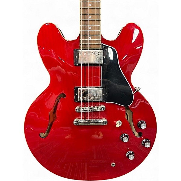 Used Epiphone ES335 Candy Apple Red Hollow Body Electric Guitar