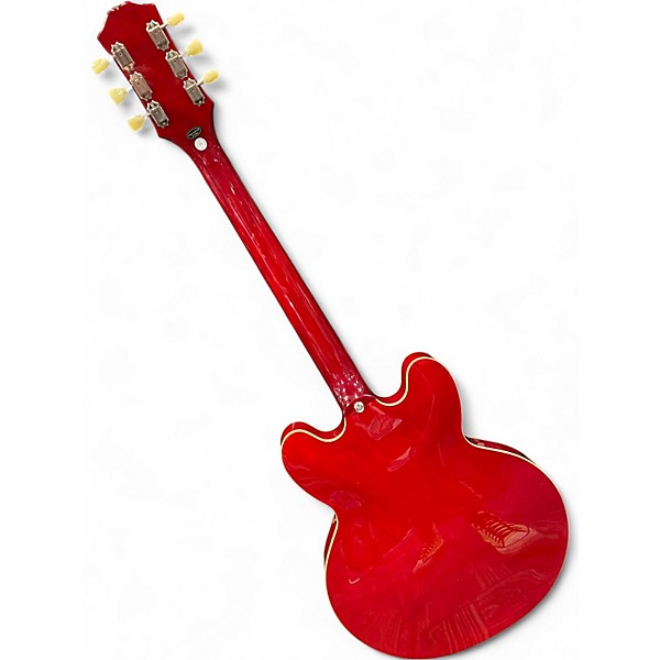 Used Epiphone ES335 Candy Apple Red Hollow Body Electric Guitar