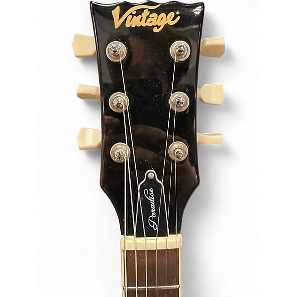 Used Vintage V100 AFD Paradise Amber Solid Body Electric Guitar