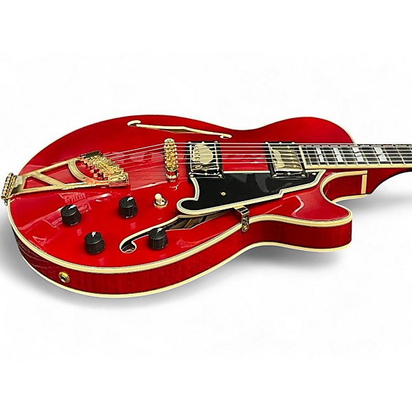 Used 2022 D'Angelico Excel SS Hollowbody Trans Red Hollow Body Electric Guitar