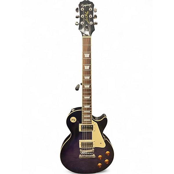 Used Epiphone Les Paul Standard Trans Purple Solid Body Electric Guitar