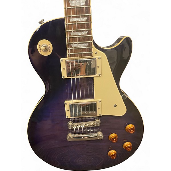 Used Epiphone Les Paul Standard Trans Purple Solid Body Electric Guitar