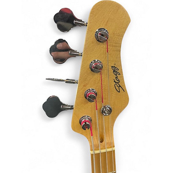 Used Stagg JAZZ BASS Blue Electric Bass Guitar