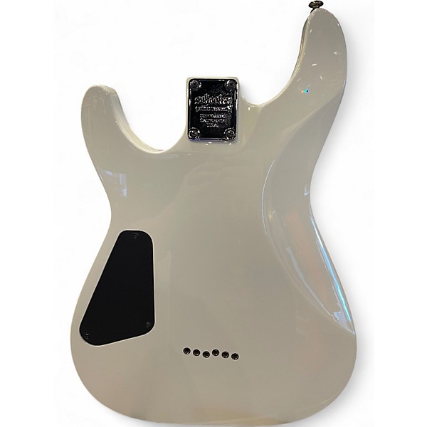 Used Schecter Guitar Research Omen 6 Vintage White Solid Body Electric Guitar