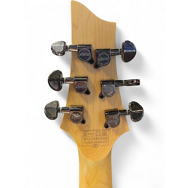 Used Schecter Guitar Research Omen 6 Vintage White Solid Body Electric Guitar