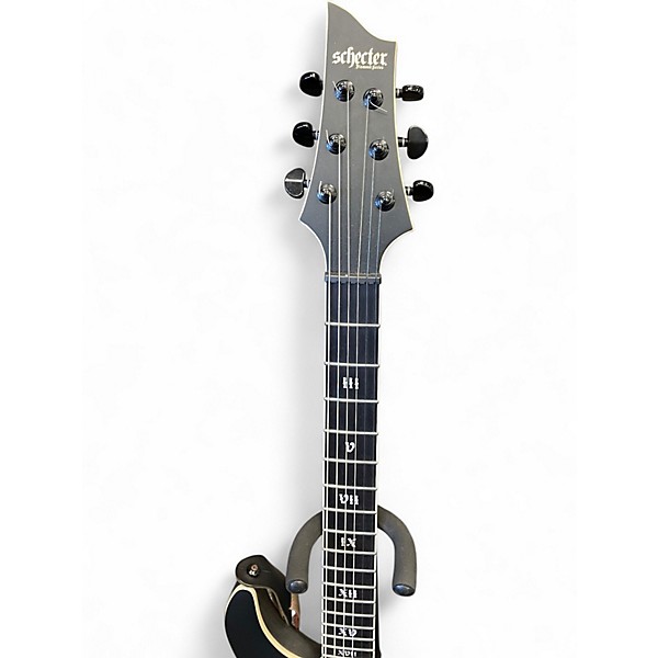 Used Schecter Guitar Research S HT SLS ELITE Black Solid Body Electric Guitar