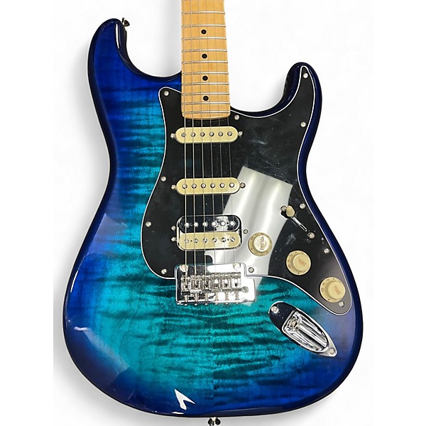 Used Fender Player Series II Plus Top Blue Burst Solid Body Electric Guitar