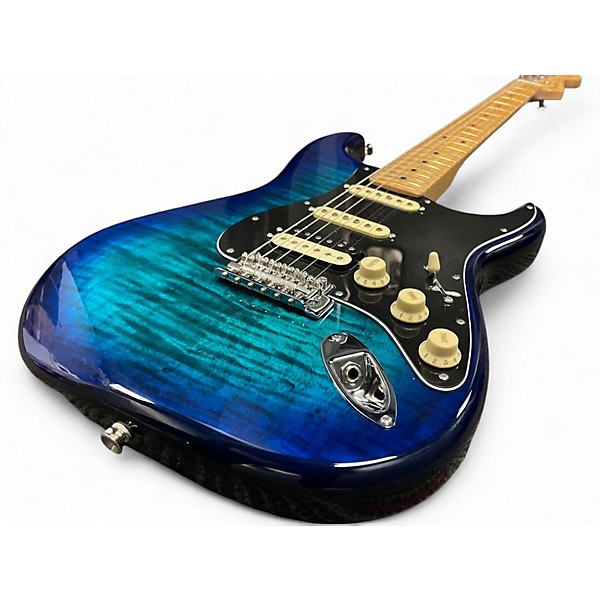 Used Fender Player Series II Plus Top Blue Burst Solid Body Electric Guitar