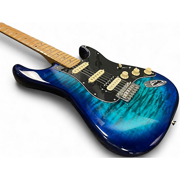 Used Fender Player Series II Plus Top Blue Burst Solid Body Electric Guitar