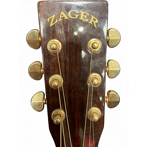 Used Zager ZAD80 Natural Acoustic Guitar